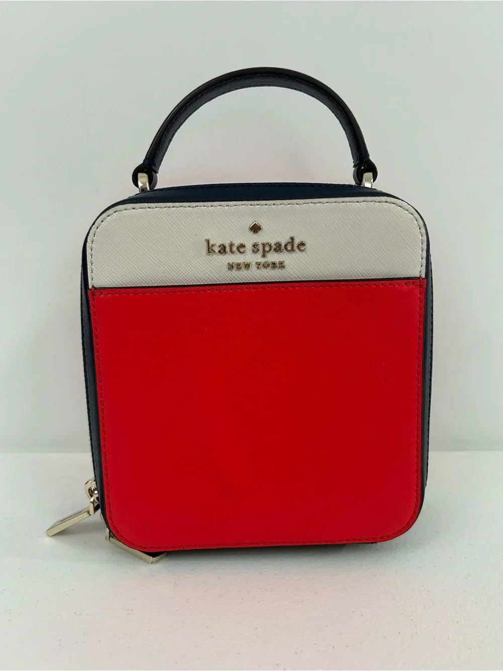 Kate Spade Daisy Vanity Case Color-block Red Multi Crossbody Bag